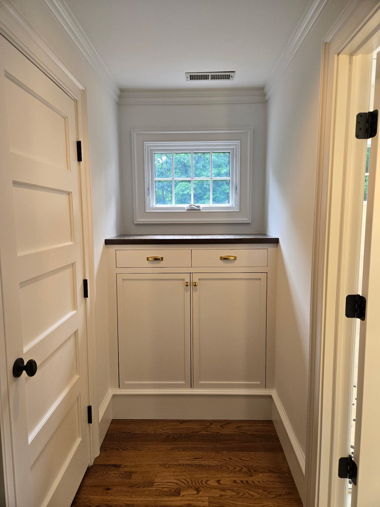 Custom bedroom storage cabinetry in Ridgefield CT by Glissmann Construction