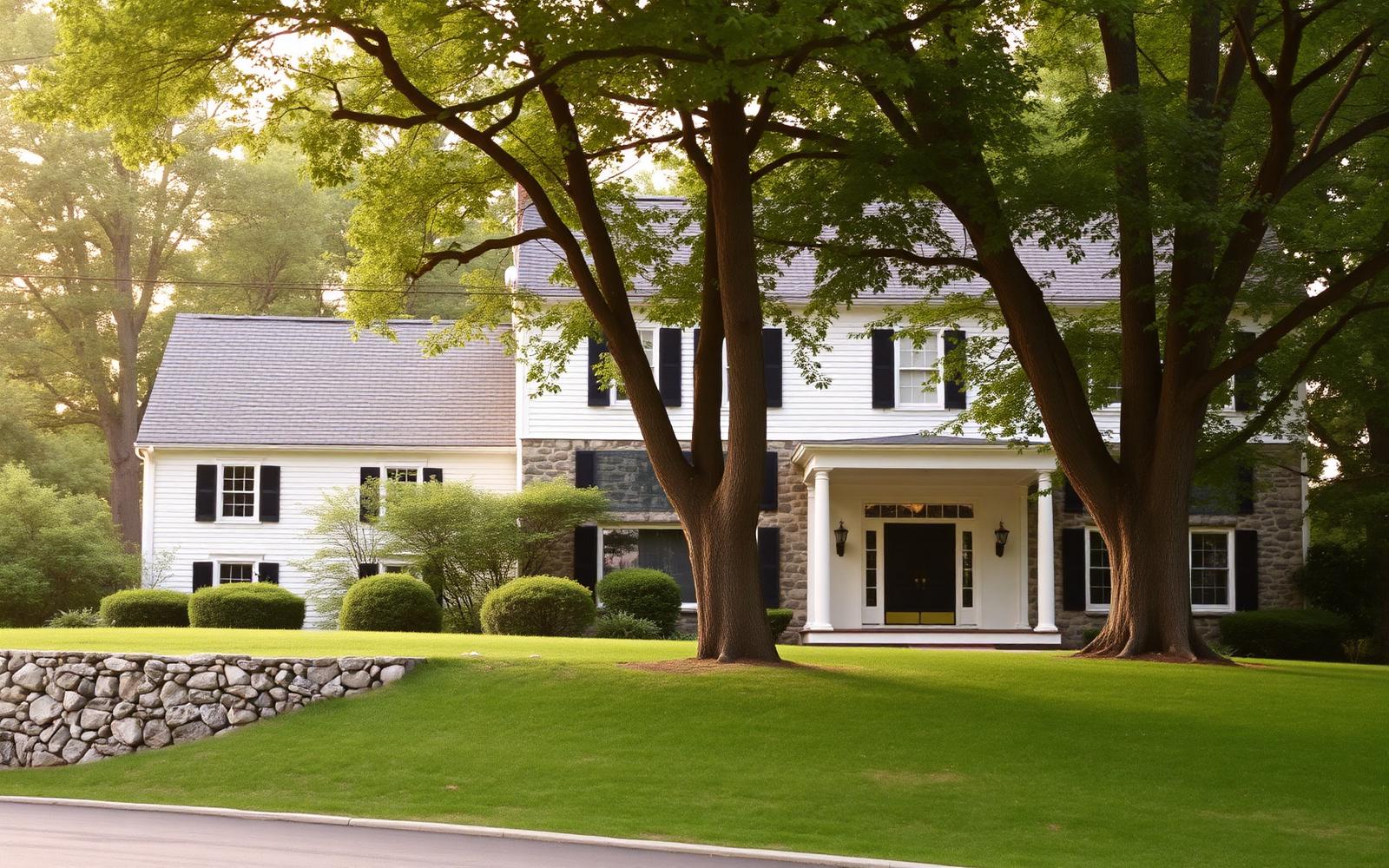 Classic Connecticut home representative of Ridgefield, CT
